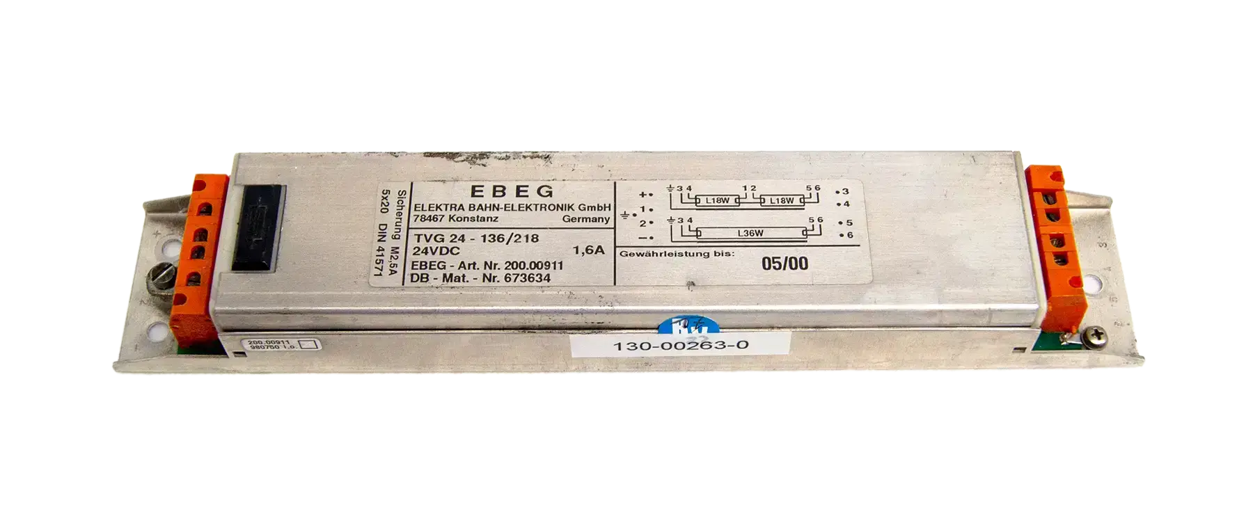 Transistorvorschaltgerät EBEG 24-136/218 24V Rep. Vergleichsnummer 