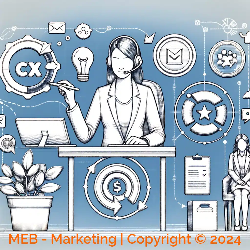 Anwendung von Customer Experience (CX) und Customer Service (CS) im Marketing bei MEB